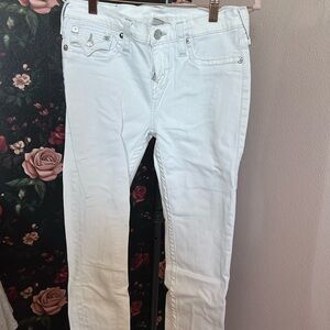 True Religion White Skinny Jeans Versatile Style